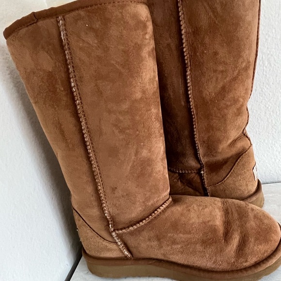 Tall Chestnut UGG Boots - Picture 5 of 10